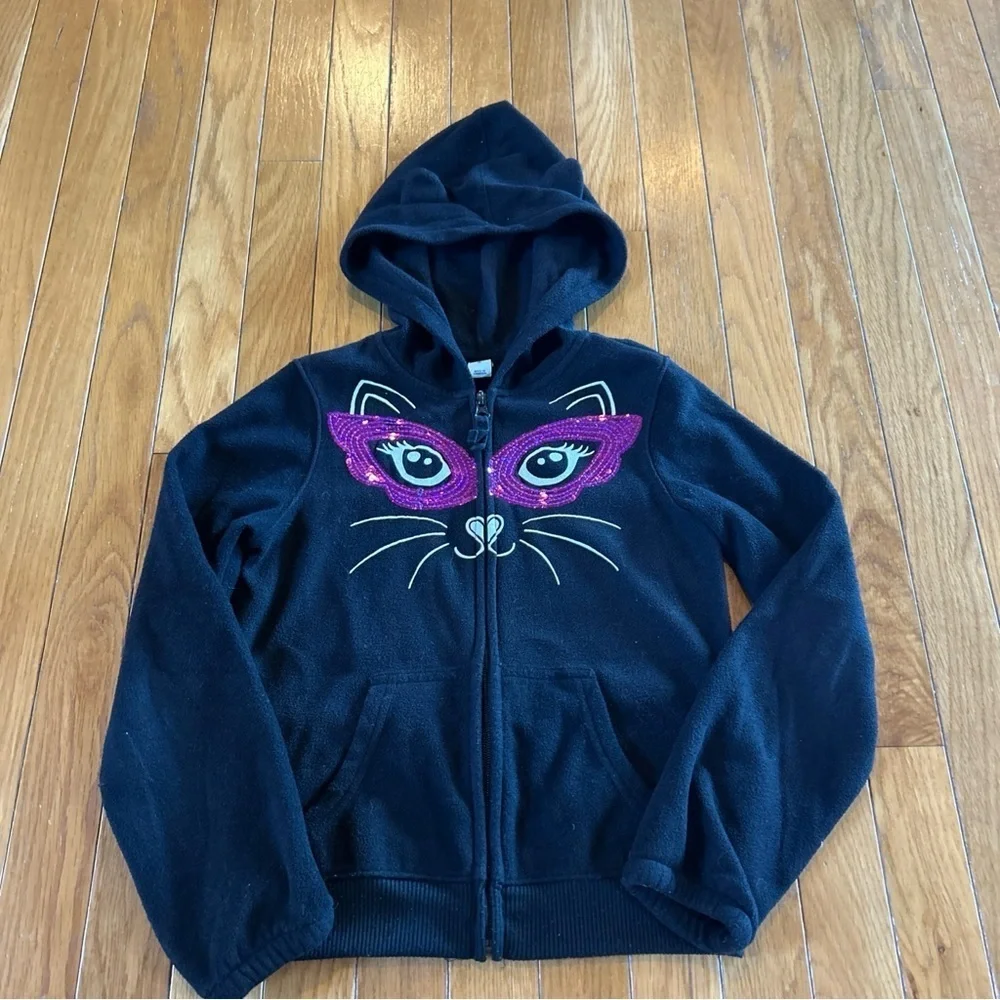 3 Old Navy Justice Trick Or Treat Halloween Graphic T-Shirt Hood Sweatshirt Sz 8